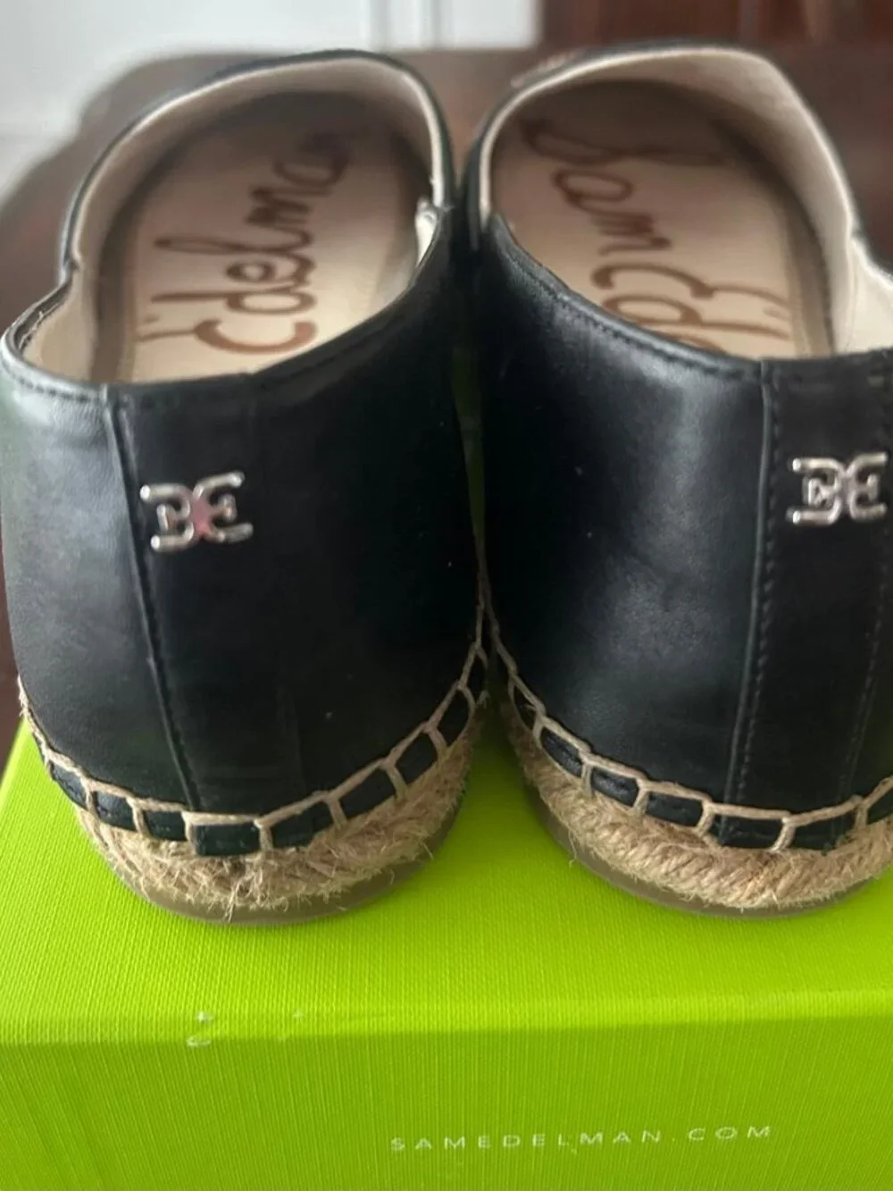 Sam Edelman Kesia Black Slip On Espadrille EUC